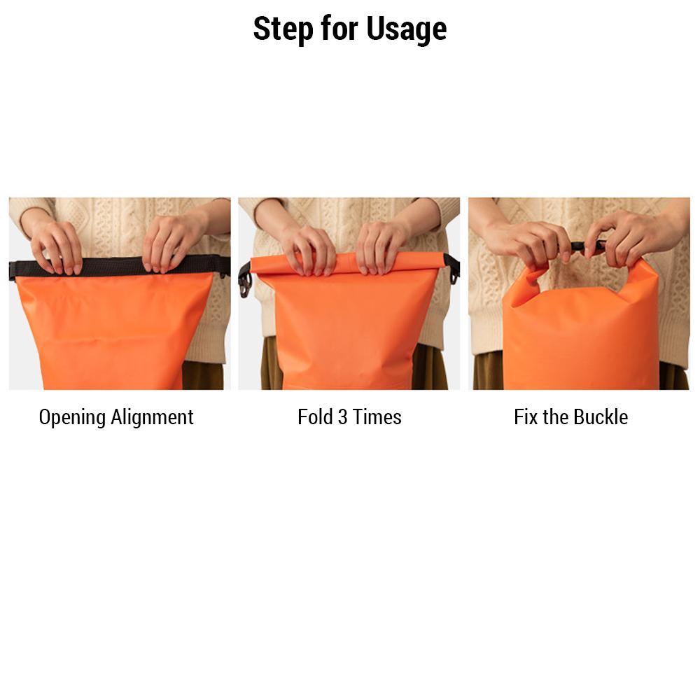 Wasserdichte Dry Bag 10L/20L Große-Kapazität Eimer Tasche mit Schulter Riemen Leichte Rucksack für