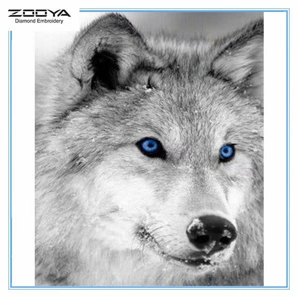 

ZOOYA DIY 3D Алмазная картина животное волк вышивка крестиком домашний декор