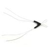 MNFT 50pcs Double Hooks Fishing Line Bifurcation Device Space Bifurcation Eight Type Space Bean Line Swivel Tying Tool