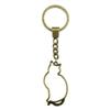Cat Dog Rabbit Cute Pets Trio Antique Bronze Metal Keychain Best Seller Gift for Animal Lovers