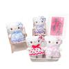 Pastoral Style Plush Fruit Skirt KT Cat Doll - Cute Cartoon Girl's Pendant Ornament Gift