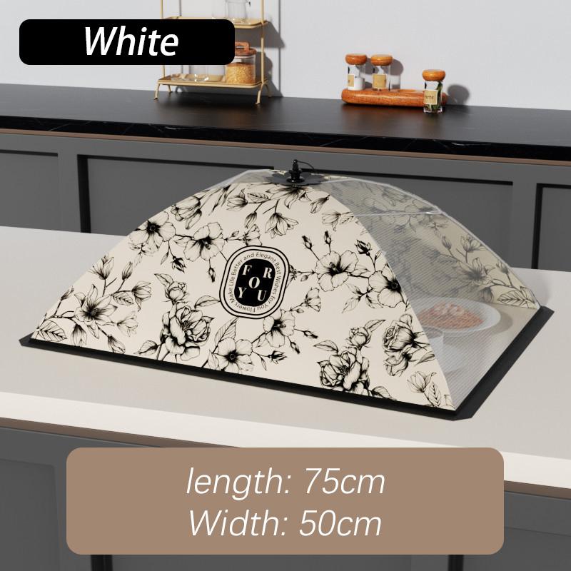 Foldable Breathable Food Cover Dust-Proof Mosquito-Proof Reusable Household Rice & Leftovers Protector for Dining Table