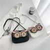 Personalized and Creative Owl Small Bag 2025 New Japanese Cartoon Cute Girl Foreign Style Shoulder Small Square Bag Pu