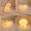 Cat Dinosaur Unicorn Silicone Night Light Mushroom Dog Lamp Kids Room Decor Gift
