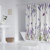 1 Piece 180X180Cm Natural Floral Purple Lavender Pattern Printed Shower Curtain Partition Bathroom Waterproof And Mildew Proof