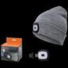 Gorro de Tricô Recarregável com Luz LED Destacável