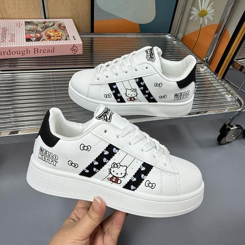 Cute Cat Bread Shoes Women's New Little White Shoes Couple Sports Platform Versatile Trendy Student Board Shoes