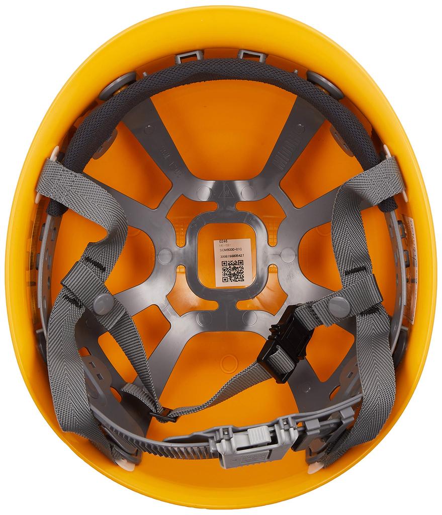 Midori Anzen Work SCMB Yellow Helmet, ABS, Anti-Slip, RA,