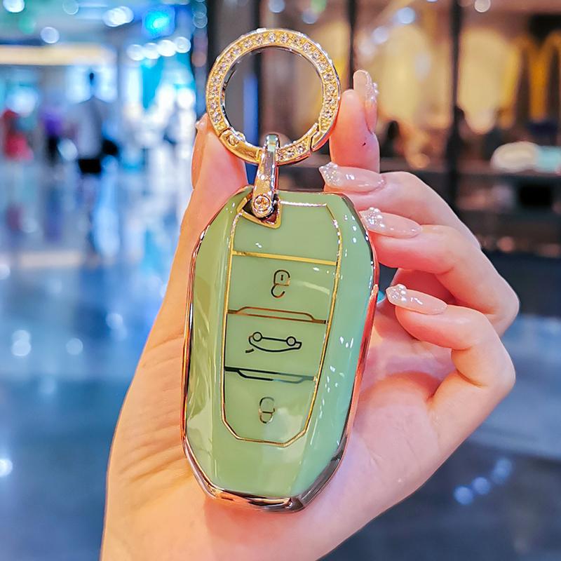 

Car Key Case Cover Protect Shell Bag For Peugeot 2008 3008 4008 5008 308 408 508 Citroen C1 C2 C4 C6 C3-XR Picasso Grand DS3 DS5