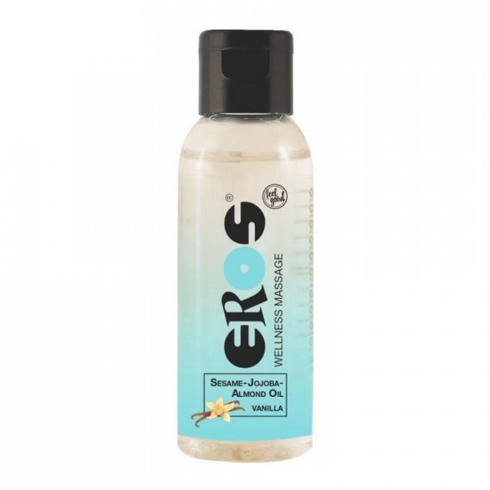Huile de massage Eros Vanille 50 ml - EROS - Texture fluide et agréable - Bien-être et relaxation