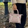2026 Lolita Jewel Bow Sac Femme Square Tote Bag Sweet Bolso Beautiful Hand Bags for Woman Hit Color Zipper Bolsos Mujer