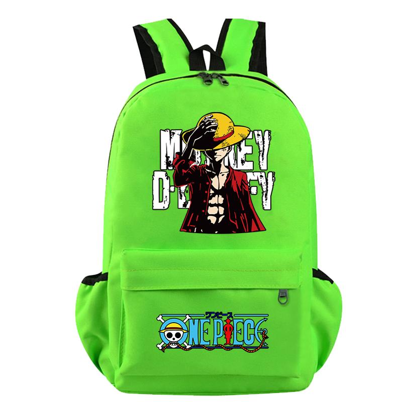 Anime One Piece Bag Large Capacity Sweet Soft Backpack for Boy Girl Children Teenager Back To School Bag Leisure Travel Bag College Canvas Bagpack