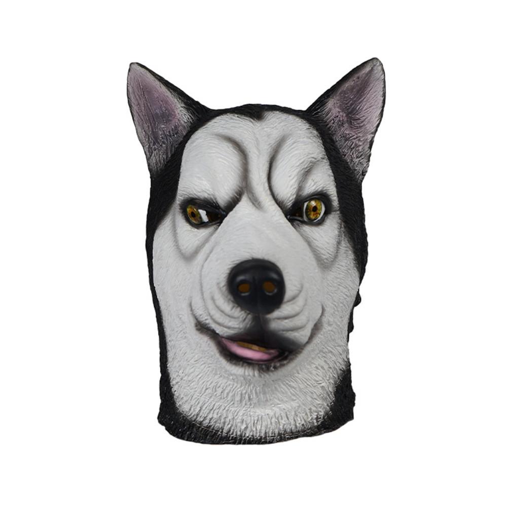 Siberian Husky Dog Head Masks German Shepherd Halloween Costume Cosplay Accessories