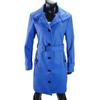 Plus Size Winter Woolen Coat High Collar Single Breasted Belted Jacket Long Sleeves Pure Color Thick Warm Dating Shopping Outerwear