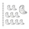 10/20Pcs Stainless Steel Angle Brackets Set 20 × 20mm Right Corner 90 Degree L Shaped Bracket with Screws for Furniture Table