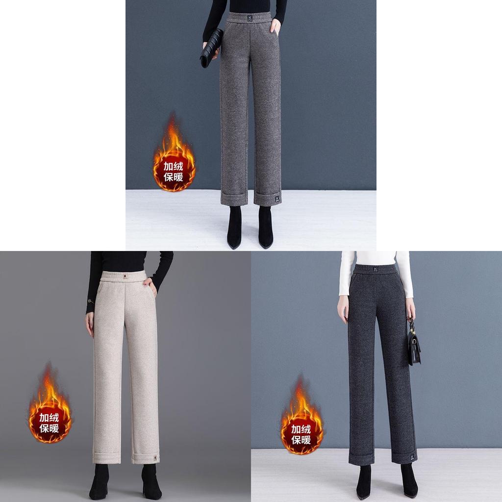 Womens Winter Trousers With Fleece Lining For Casual Warmth And Commuting Comfort