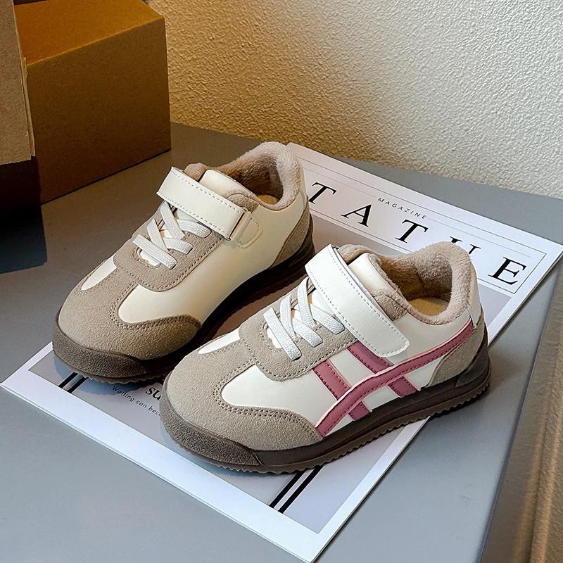 Winter Hot-selling Boys and Girls Plus Velvet Warm and Comfortable Soft Sole Casual Shoes