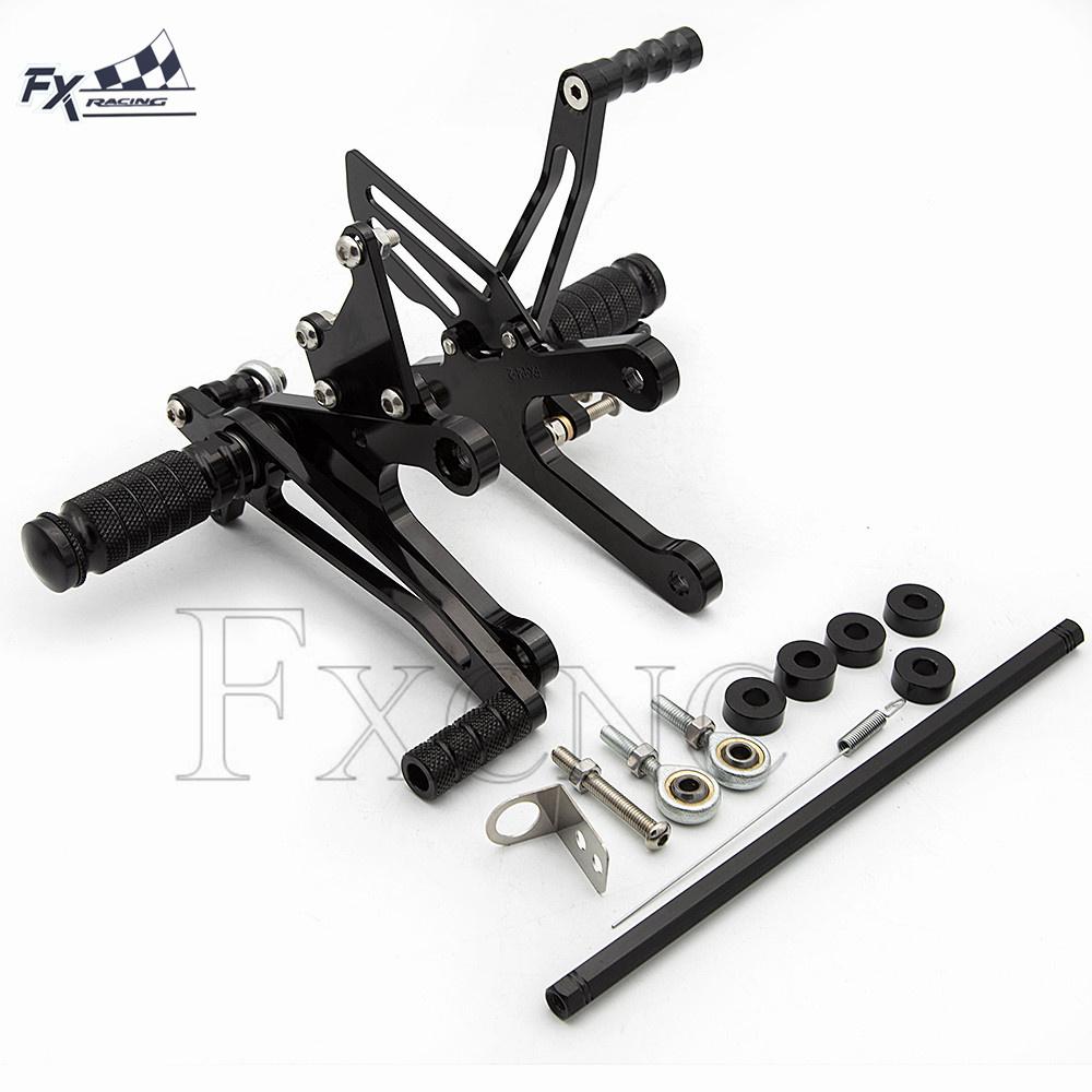 For Honda NSR250 NSR 250 MC21 PGM1 PGM2 PGM3 MC28 PGM4 Motorcycle CNC Aluminum Footpeg Rearset Rear Set Foot Peg Pedal Footrest серебряный