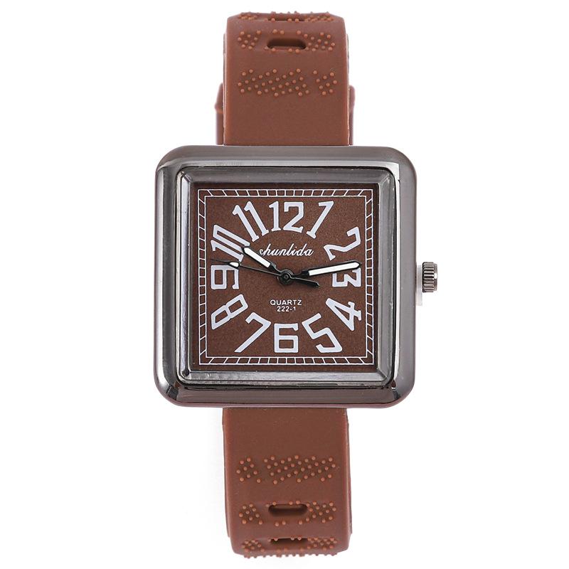 Digital Ladies Watch Square Fashion Silicone Strap Student Quartz Watch Women'S Simple Casual Watch