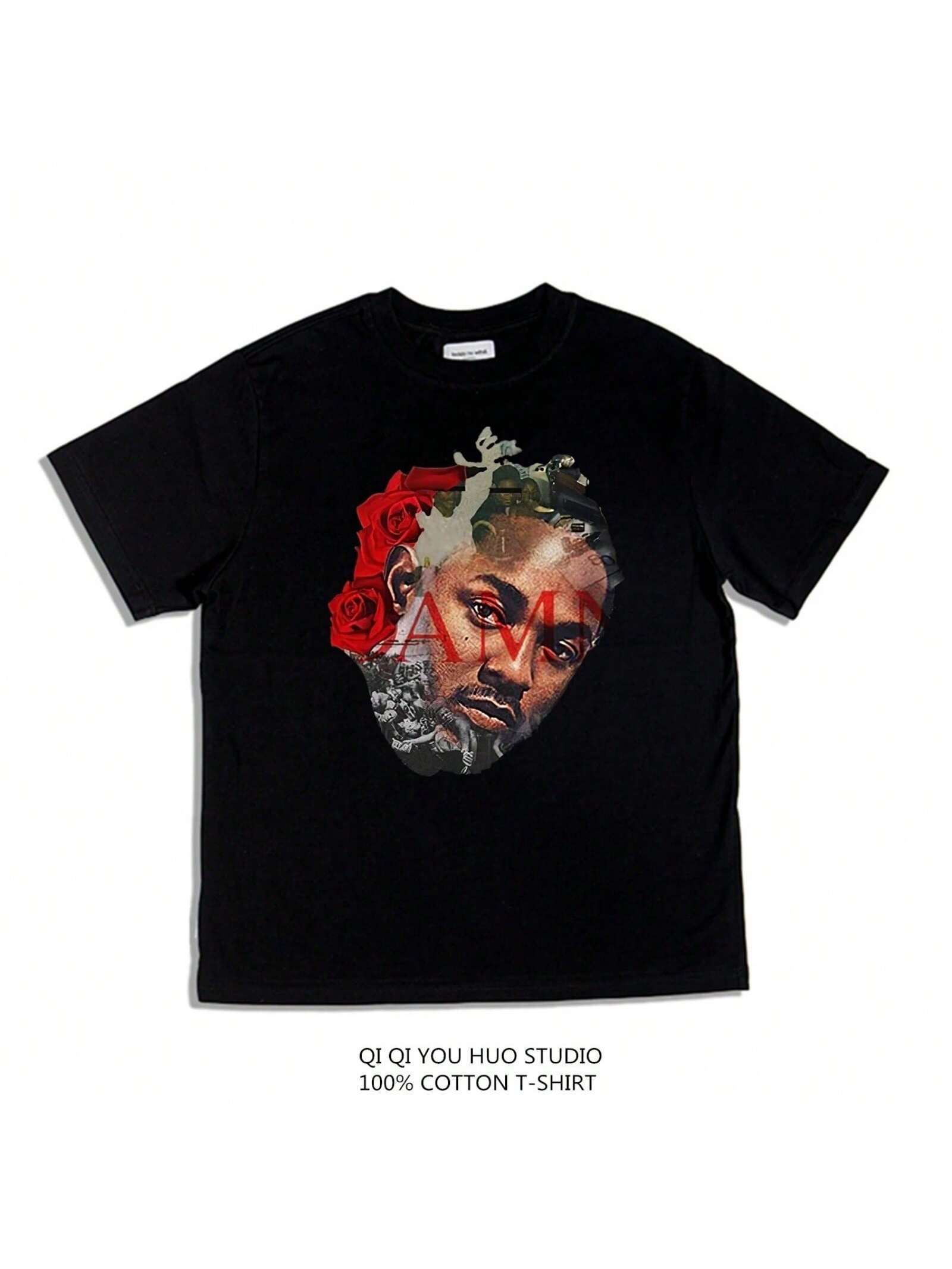 2025 European And American Hip Hop Rap Rap Album Printed T-Shirt Pure Cotton unisex And Wo unisex S разноцветный