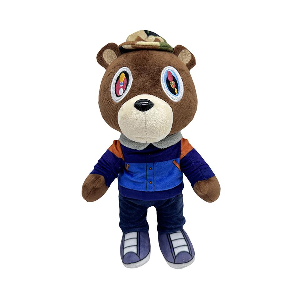 26CM Kanye Teddybär Plüschtier Cartoon Bär Puppen Gefülltes Stofftier Weihnachten Geburtstagsgeschenk für Kinder