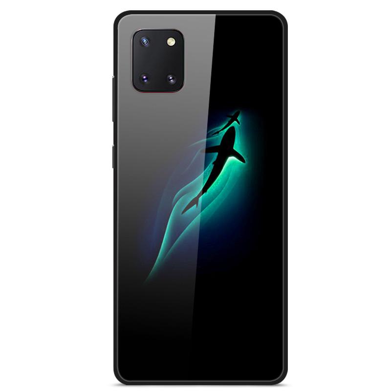 For Coque Samsung Note 10 Lite Case Tempered Glass Planet Space Cover for Samsung Galaxy Note10 Lite Case S10 Lite Glass Case