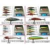 Lure Set Fishing 56 Pieces Case Minnow Crankbait Floating Shallow Deep Bass Sea Trout Ocean River Lake Stream Beginner
