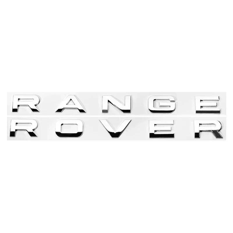 Insignia de Emblema de Calavera de Capó Delantero de Coche 3D ABS Pegatina de Letras para Logo de Range Rover Para Range Rover Evoque Sport HSE SE V8 Accesorios