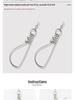 Stainless Steel Big Fish Hook & Lock - Large Portable Fishing Tool for Live Fish and Giant Carp.