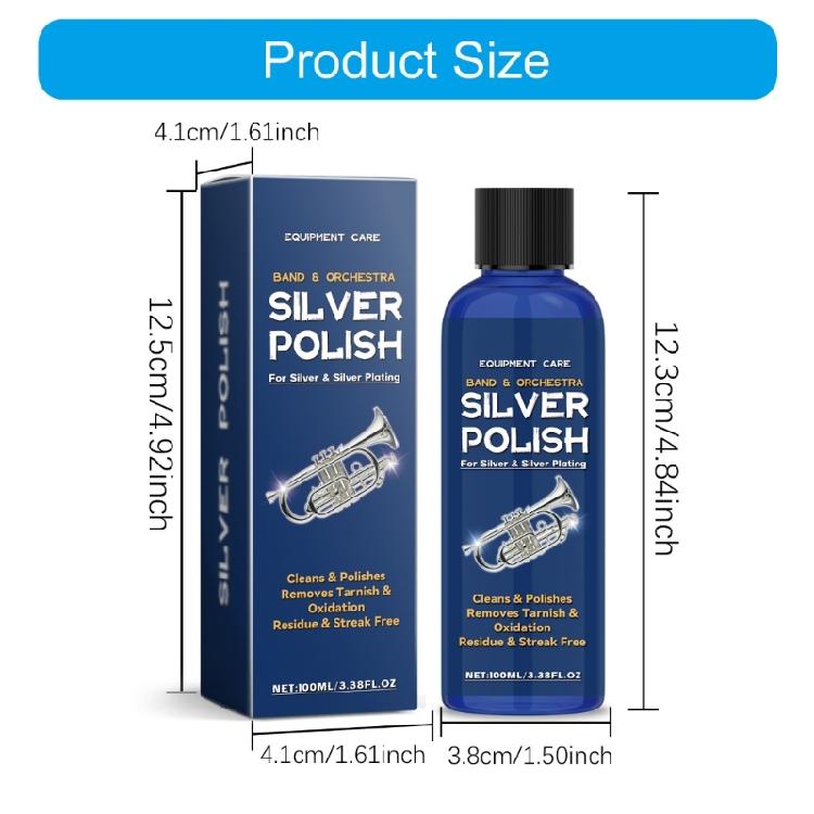 100ml Silberinstrumentenpolitur Angebot Große Reinigungs- & Polierwirkung für Ausstellungsräume Effektive Silberinstrumentenpolitur