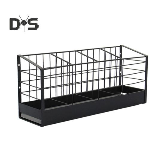 

Подставка для сушки посуды, держатель для кухонных принадлежностей, большая вместимость, легко моется, многоцелевая дренажная корзина, органайзер для кухонных принадлежностей чёрный