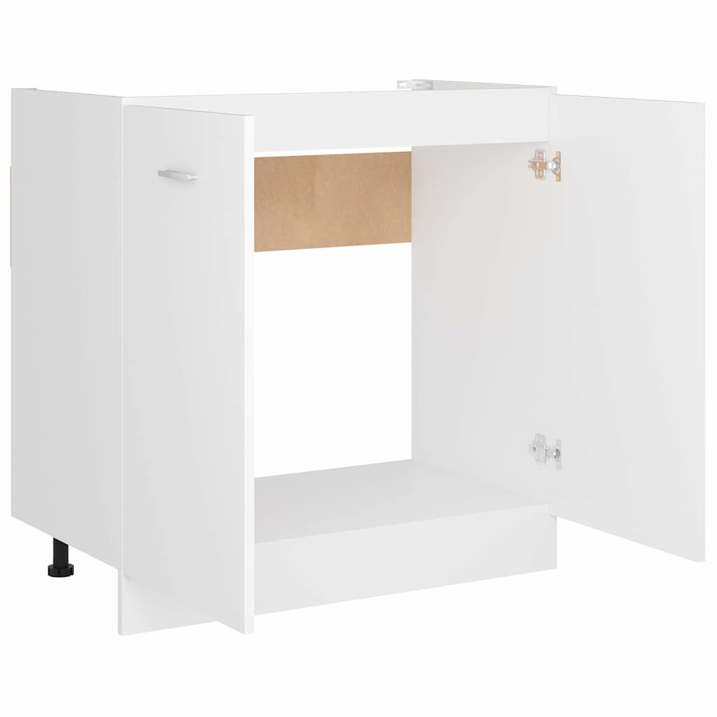 vidaXL Spülenunterschrank Lyon Weiß 80x46x81,5 cm Holzwerkstoff