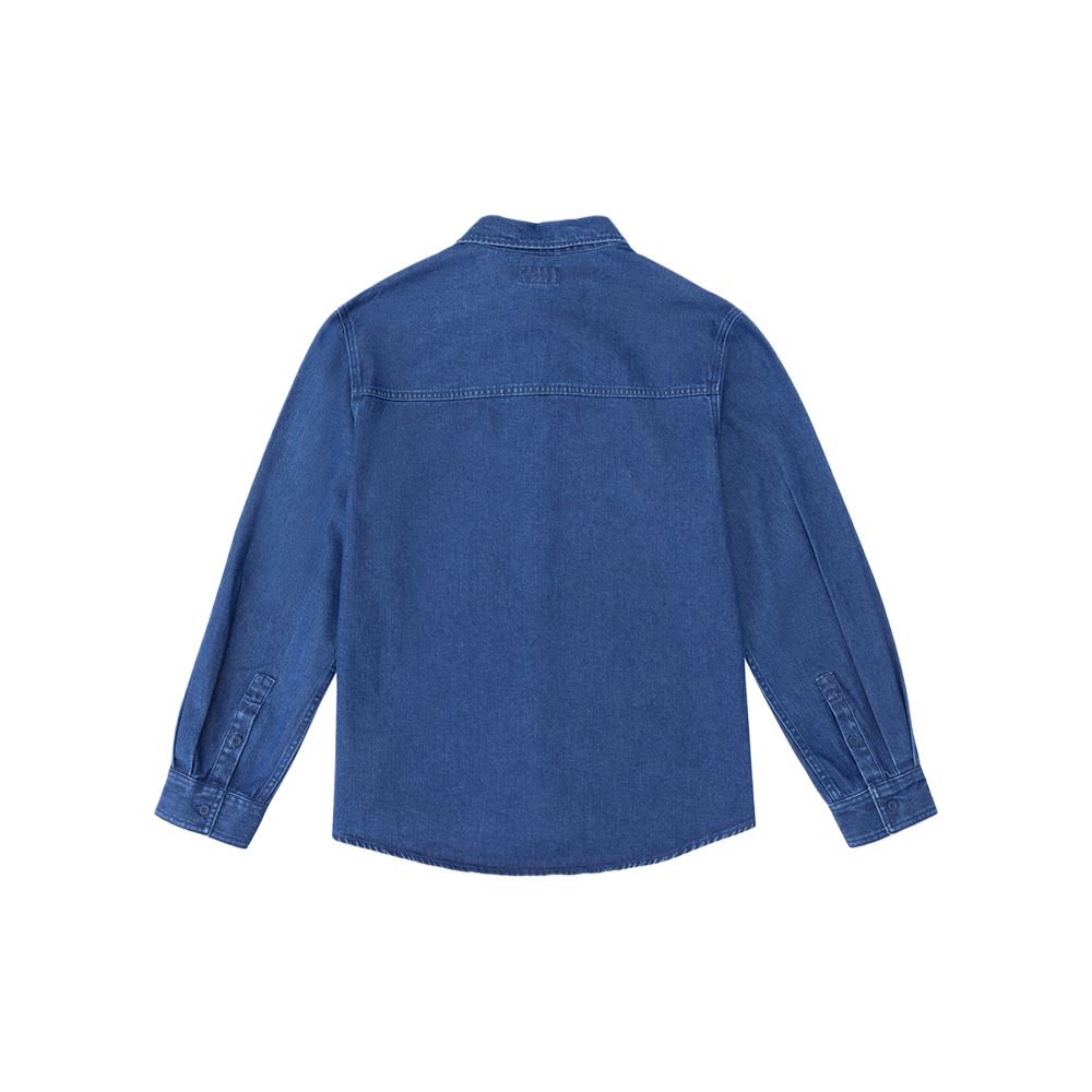 Converse Shirts Unisex Blue Lapel Moderate UCJ418-UHA