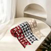 5 Yards Plaid Dog Paw & Bone Burlap Ribbon - Christmas DIY Pet Bow & Gift Wrapping