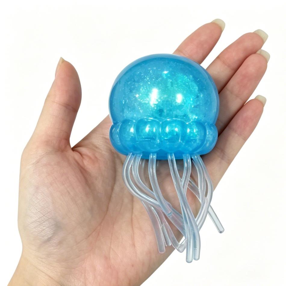 4 Styles Jellyfish Octopus Stress Balls For Kids Adults Squeeze Balls Sensory Fidget Toy Squishy Toys Gifts