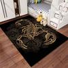 Golden ornamental scorpion design carpet Yoga living room room decor children's crawling mat doormat area rug games mat