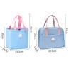 Large Womens Lunch Carryall with Badge Lightweight To Carry Insulation Lunchbox Pouch Thicken Zipper Thermal Food Cooler Carryall for School Picnic
