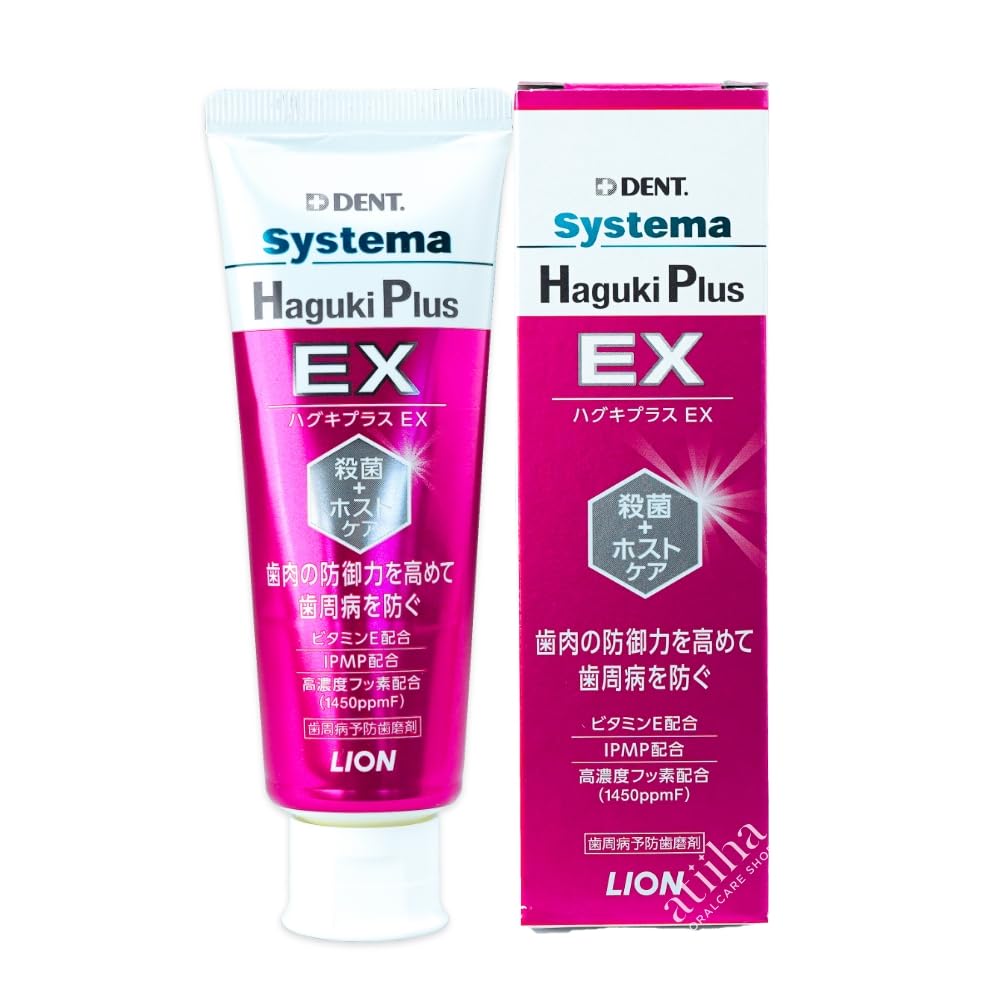 

LION Systema Toothpaste Haguki Plus EX 1450ppmF 90g1 bottle