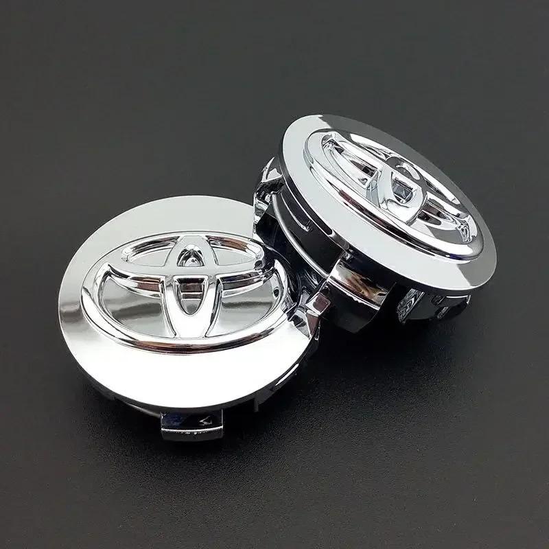 4pcs 62mm Car Styling Wheel Hub Center Caps Rim Cover Badge For Toyota Corolla Yaris CHR Rav4 Highlander Avalvn Camry accessory