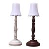 1/6 Scale Dollhouse Miniature LED Lamp Floor Lamp for Doll Home Decor Toy with White Light Cover for Scale Dollhouse Accessories