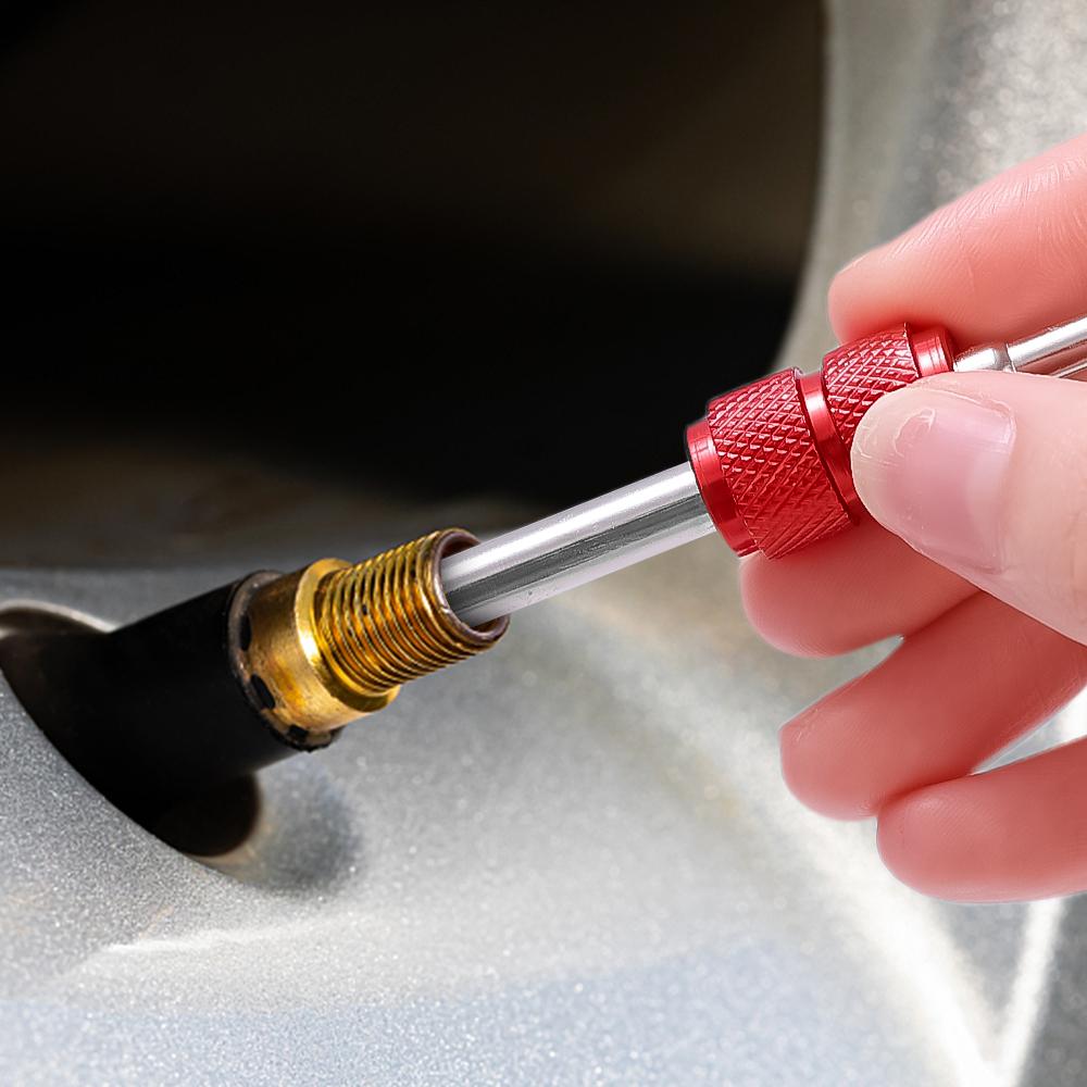 Car Tire Valve Core Stems Remover Tools Screwdriver Universal Auto Truck Bicycle Wheel Tyre Repair Tool Dual Use Car Accessories
