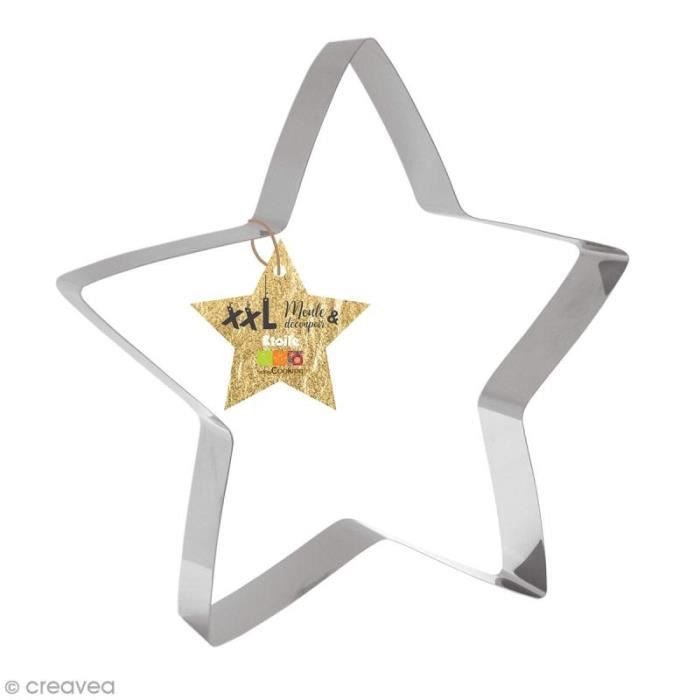 Découpoir XXL en inox - Etoile - 30 x 30 cm