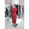 Vestido Midi Feminino de Verão em Cetim Wrap Decote V Manga Curta Cintura Franzida Fenda Alta Irregular Elegante para Escritório Festa Cocktail