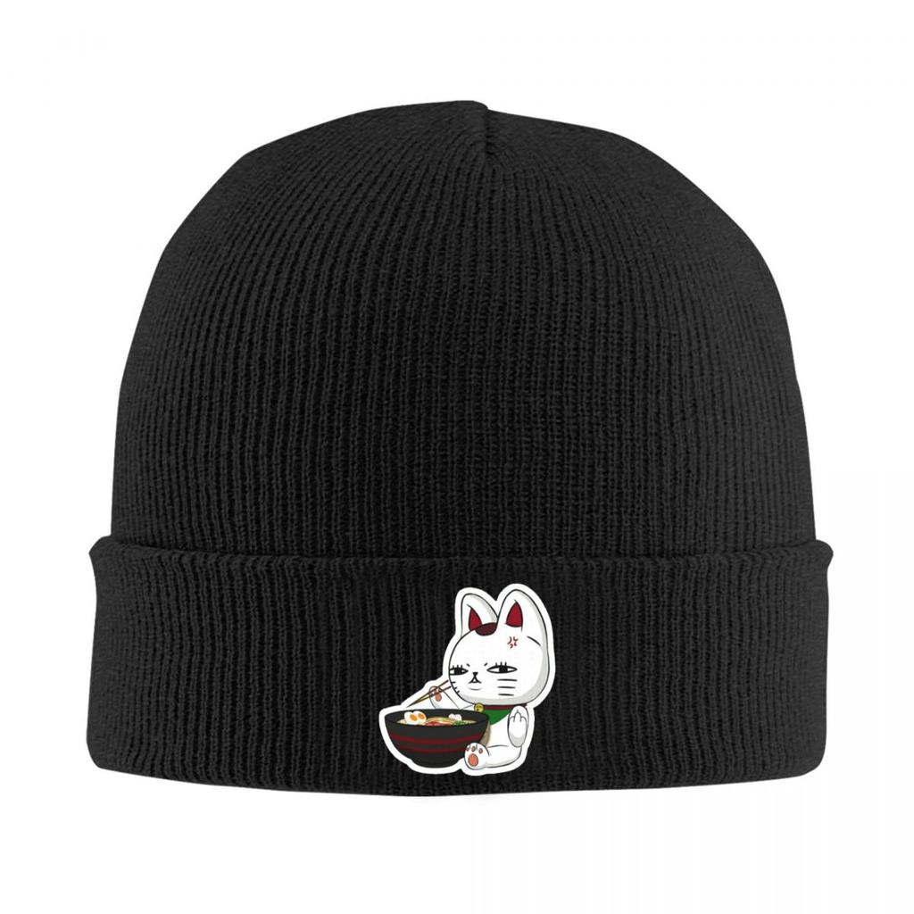 Dandadan Turbo Granny Cat Warm Knitted Cap Hip Hop Bonnet Hat Autumn Winter Outdoor Beanies Hats for Unisex Adult