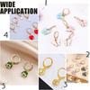 304 Stainless Steel Leverback Earring Findings, with Loop, Golden, 14.5x12mm, Hole: 1mm, Pin: 0.8x1mm, 50pcs/box