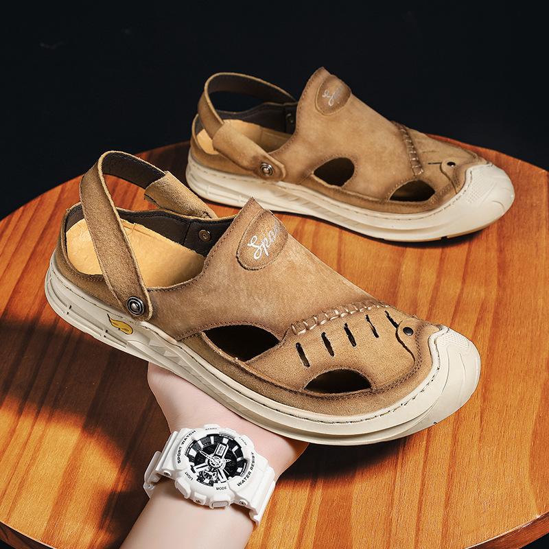 2025 spring and summer new men's shoes fashion casual new beach shoes casual outdoor breathable sandals