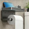 Plastic Toilet Paper Holder Wall Mounted Toilet Organizer Rack  Bathroom Use
