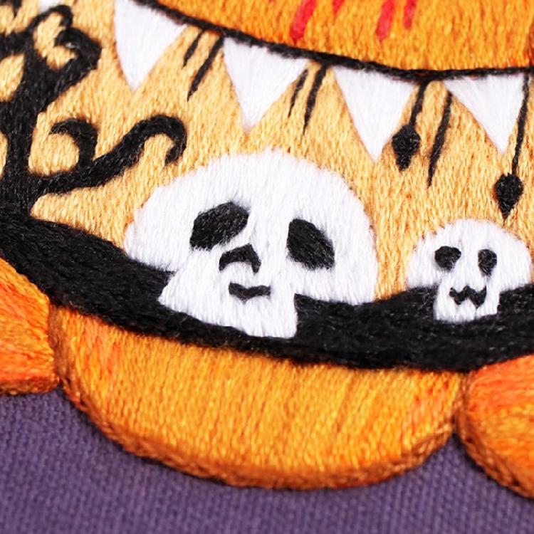 Embroidery Stitches Practice Embroidery Kits for Beginner with Halloween Pattern