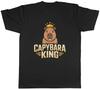 Capybara King Wearing Crown Unisexs TShirt Tee Gift Top
