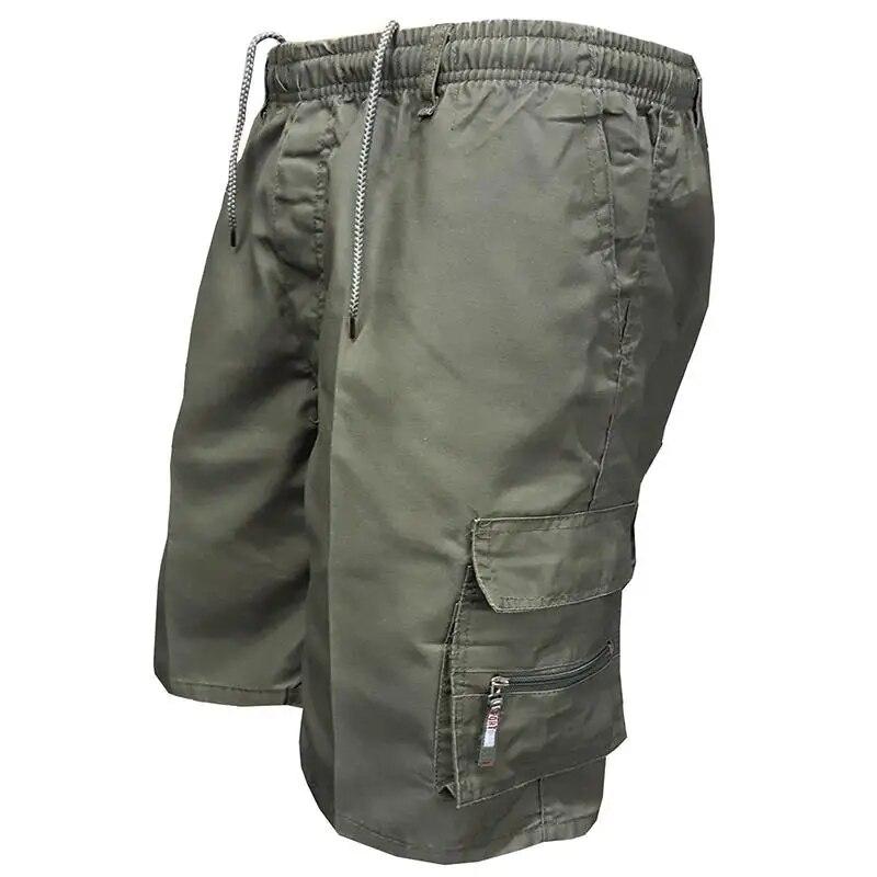 

Men s Cargo Shorts Joggers Shorts Multi-pocket Cotton Loose Work Casual Short Pants Outdoor Pants Plus Size XXXL армія зелений колір